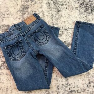 True Religion Boys Jeans Blue Wash Geno Relaxed Slim Size 8